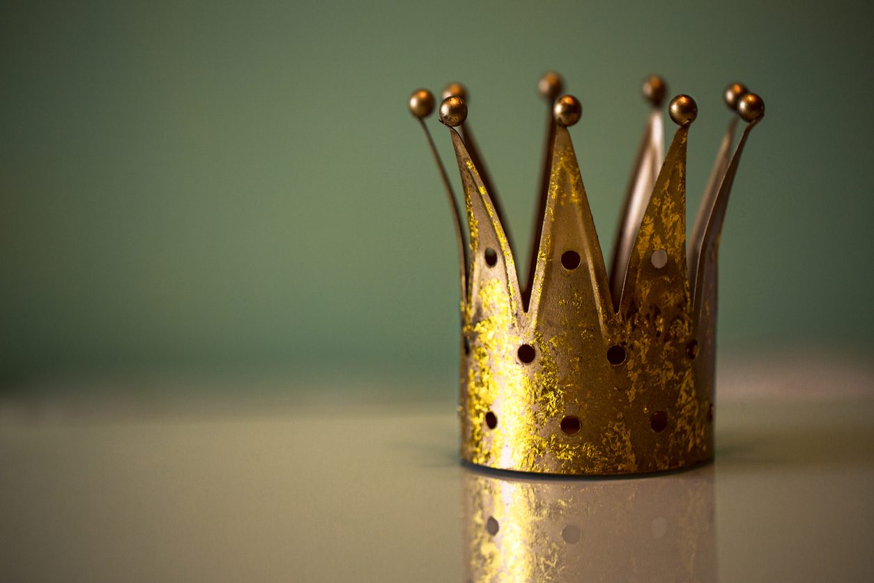 closeup shot of the Golden royal crown